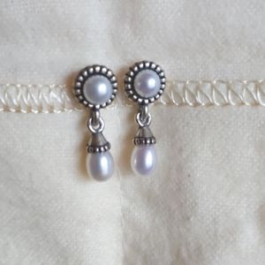 James Avery Cultured Pearl Earrings